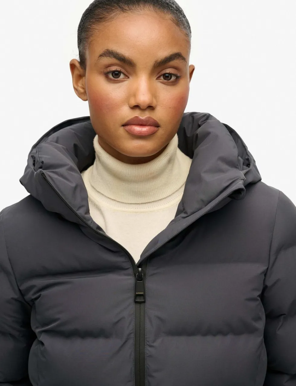 Hooded Padded Longline Puffer Jacket