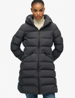Hooded Padded Longline Puffer Jacket