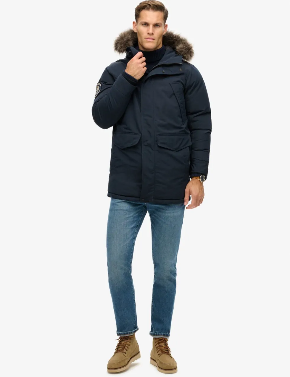 Hooded Padded Parka Jacket