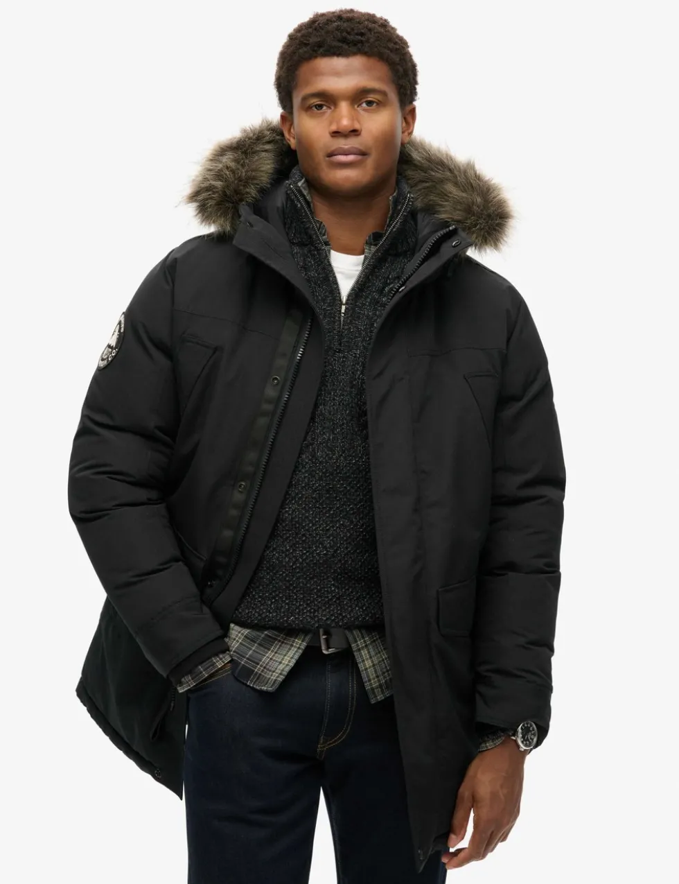 Hooded Padded Parka Jacket