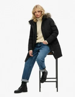 Hooded Relaxed Longline Parka Coat