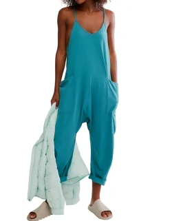 Hot Shot Cotton Rich Relaxed Jumpsuit