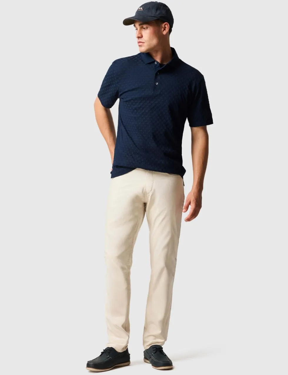 Huntsbury Pure Cotton Textured Polo Shirt