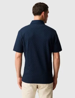 Huntsbury Pure Cotton Textured Polo Shirt