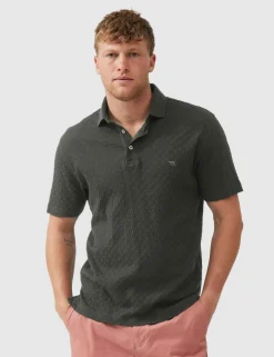Huntsbury Pure Cotton Textured Polo Shirt