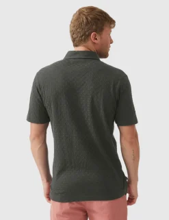 Huntsbury Pure Cotton Textured Polo Shirt