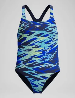Hyperboom Print Medallist Swimsuit (4-16 Yrs)