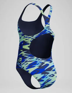 Hyperboom Print Medallist Swimsuit (4-16 Yrs)