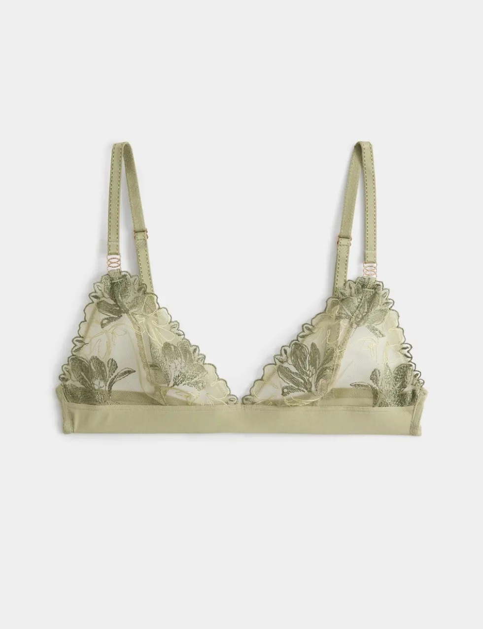 Ianthe Embroidered Non Wired Bralette (A-E)