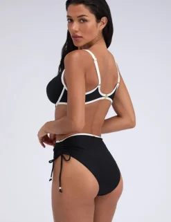 Ibiza Ribbed High Waisted Bikini Bottoms