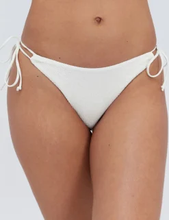 Ibiza Textured Tie Side Bikini Bottoms