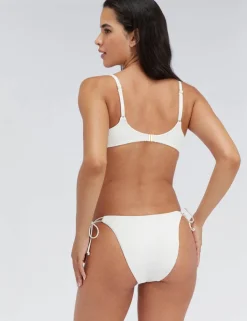 Ibiza Textured Tie Side Bikini Bottoms