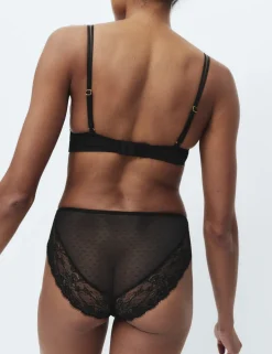 Ida Lace Non Wired Push-Up Plunge Bra (A-E)