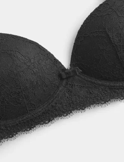 Ida Lace Non Wired Push-Up Plunge Bra (A-E)