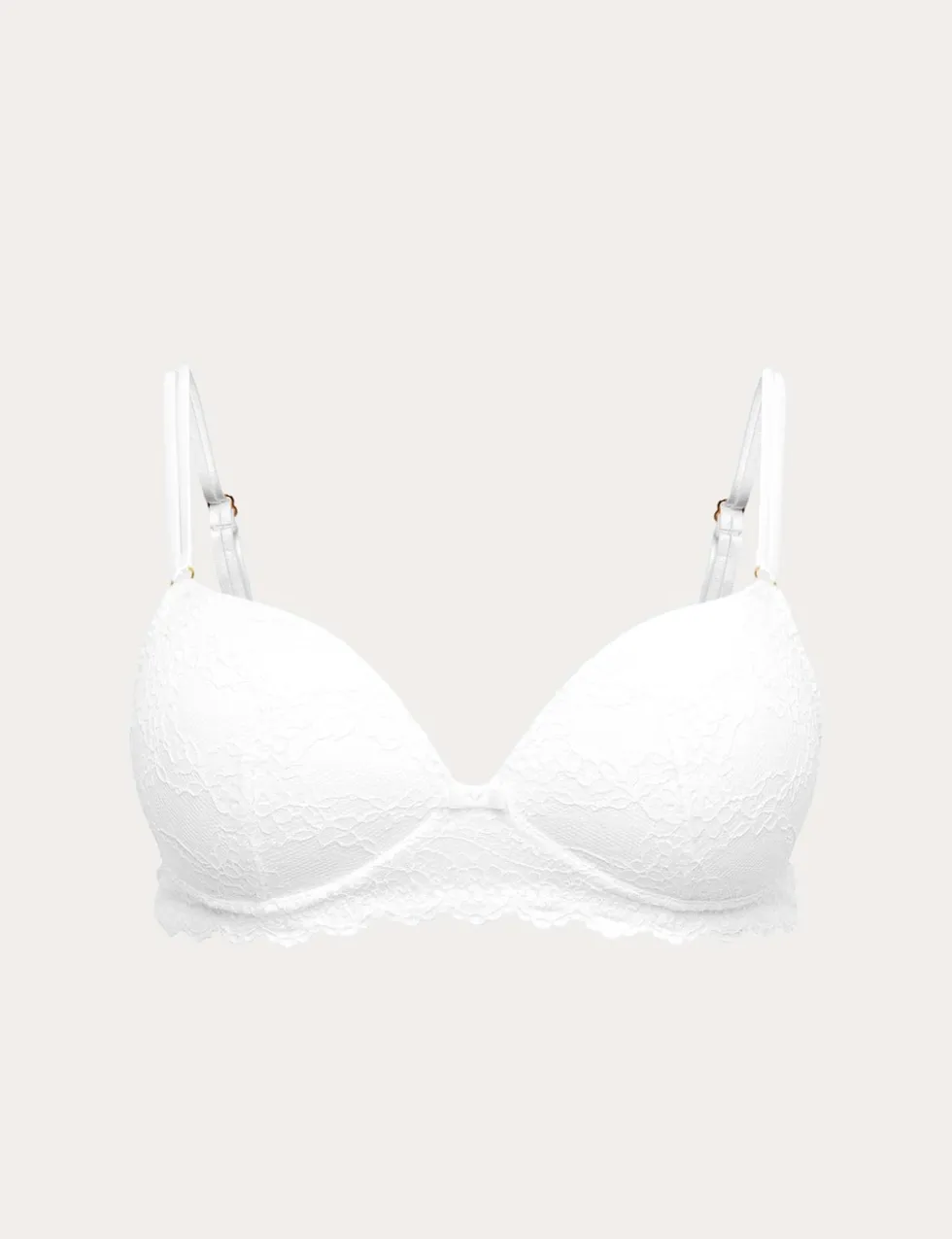 Ida Lace Non Wired Push-Up Plunge Bra (A-E)