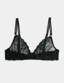 Ida Lace Wired Plunge Bra (A-E)