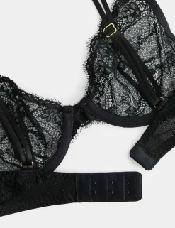 Ida Lace Wired Plunge Bra (A-E)