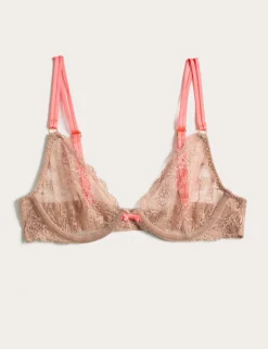 Ida Lace Wired Plunge Bra (A-E)