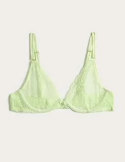 Ida Lace Wired Plunge Bra (A-E)