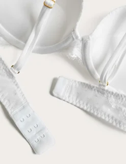 Ida Lace Wired Push-Up Plunge Bra (A-E)