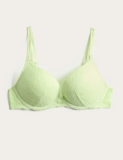 Ida Lace Wired Push-Up Plunge Bra (A-E)
