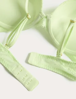 Ida Lace Wired Push-Up Plunge Bra (A-E)