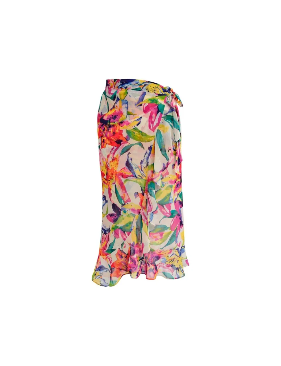 Iguazu Falls Floral Beach Cover Up Sarong