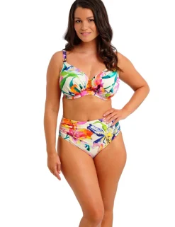 Iguazu Falls Floral High Waisted Bikini Bottoms