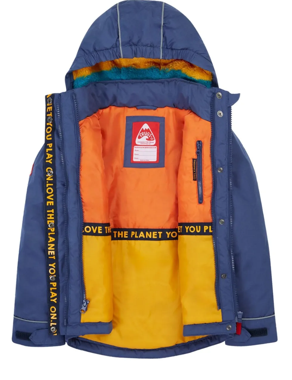 3-in-1 Hooded Fleece Lined Raincoat (1-10 Yrs)