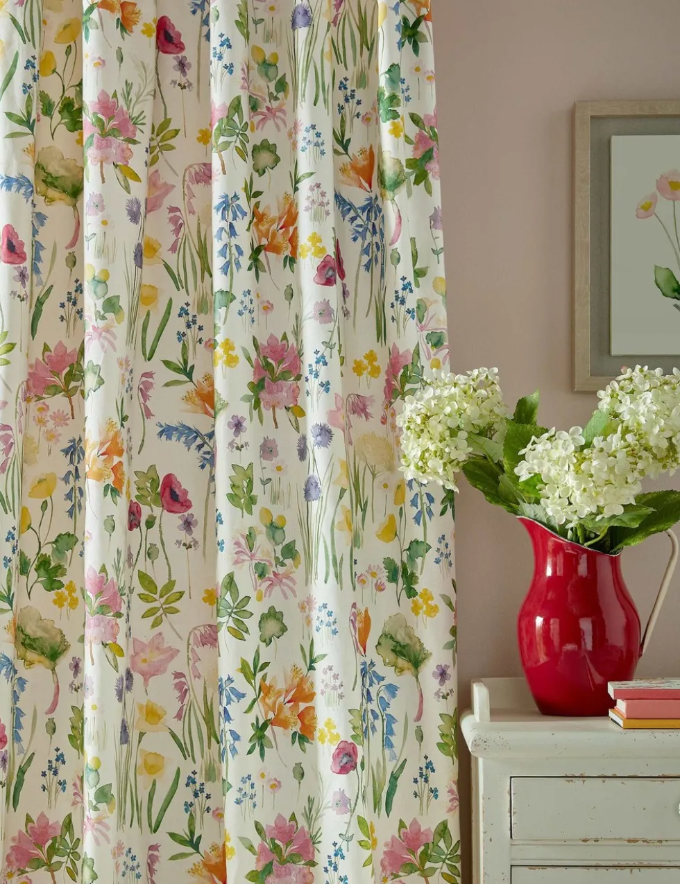 Isolation Garden Cotton Rich Pencil Pleat Curtains