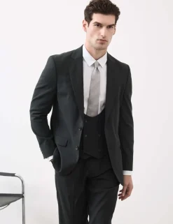 Italian Performance Linen Blend Double Breasted Waistcoat