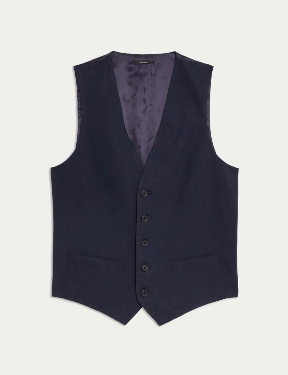 Italian Performance Linen Blend Waistcoat
