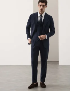 Italian Performance Linen Blend Waistcoat