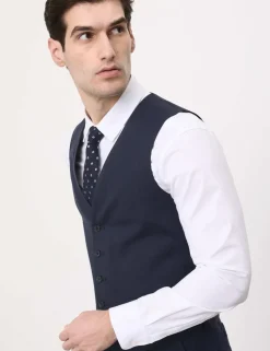 Italian Performance Linen Blend Waistcoat