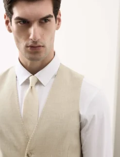Italian Performance Linen Blend Waistcoat