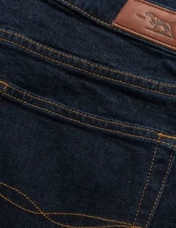Italian Straight Fit Vintage Wash Jeans