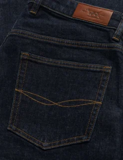 Italian Straight Fit Vintage Wash Jeans