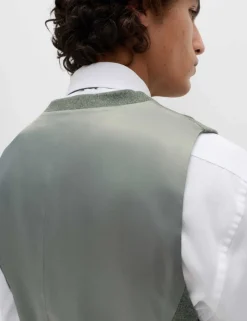 Italian Wool Blend Double Breasted Waistcoat