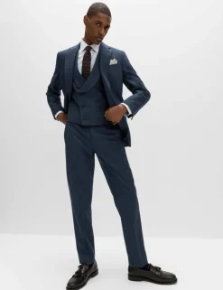 Italian Wool Blend Double Breasted Waistcoat