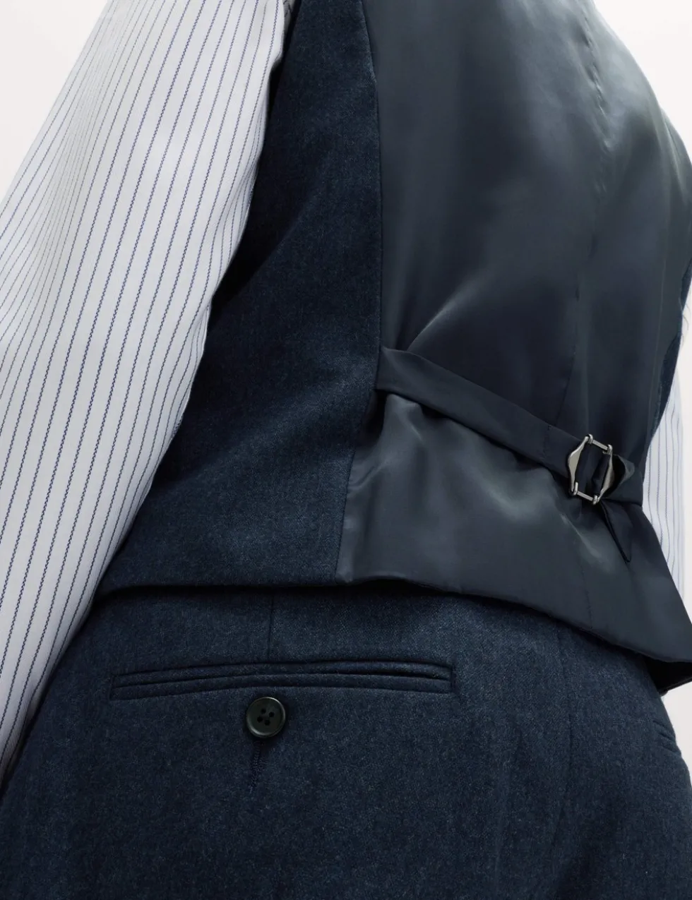 Italian Wool Blend Double Breasted Waistcoat