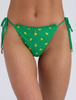 Ithaca Printed High Leg Bikini Bottoms
