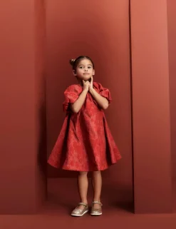 Jacquard Dress (2-16 Yrs)