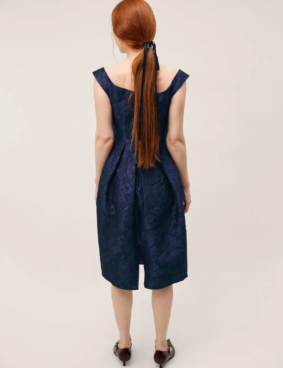 Jacquard Midi Skater Dress