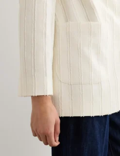 Jacquard Textured Relaxed Jacket