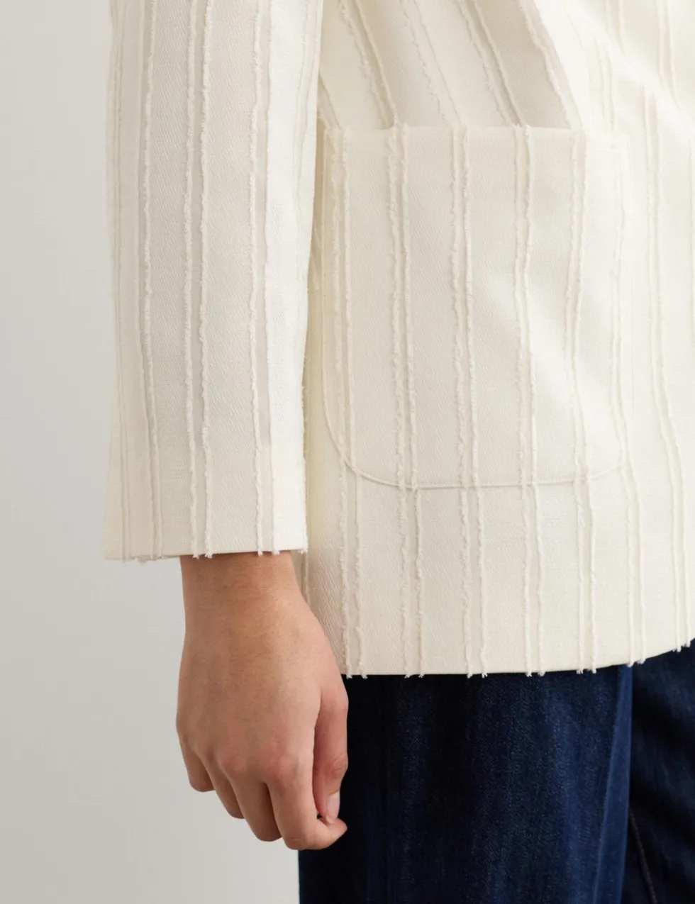 Jacquard Textured Relaxed Jacket