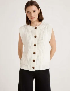 Janette Round Neck Knitted Vest