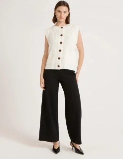 Janette Round Neck Knitted Vest