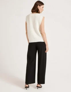 Janette Round Neck Knitted Vest