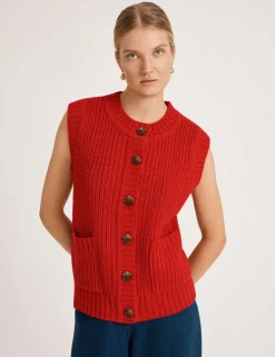 Janette Round Neck Knitted Vest