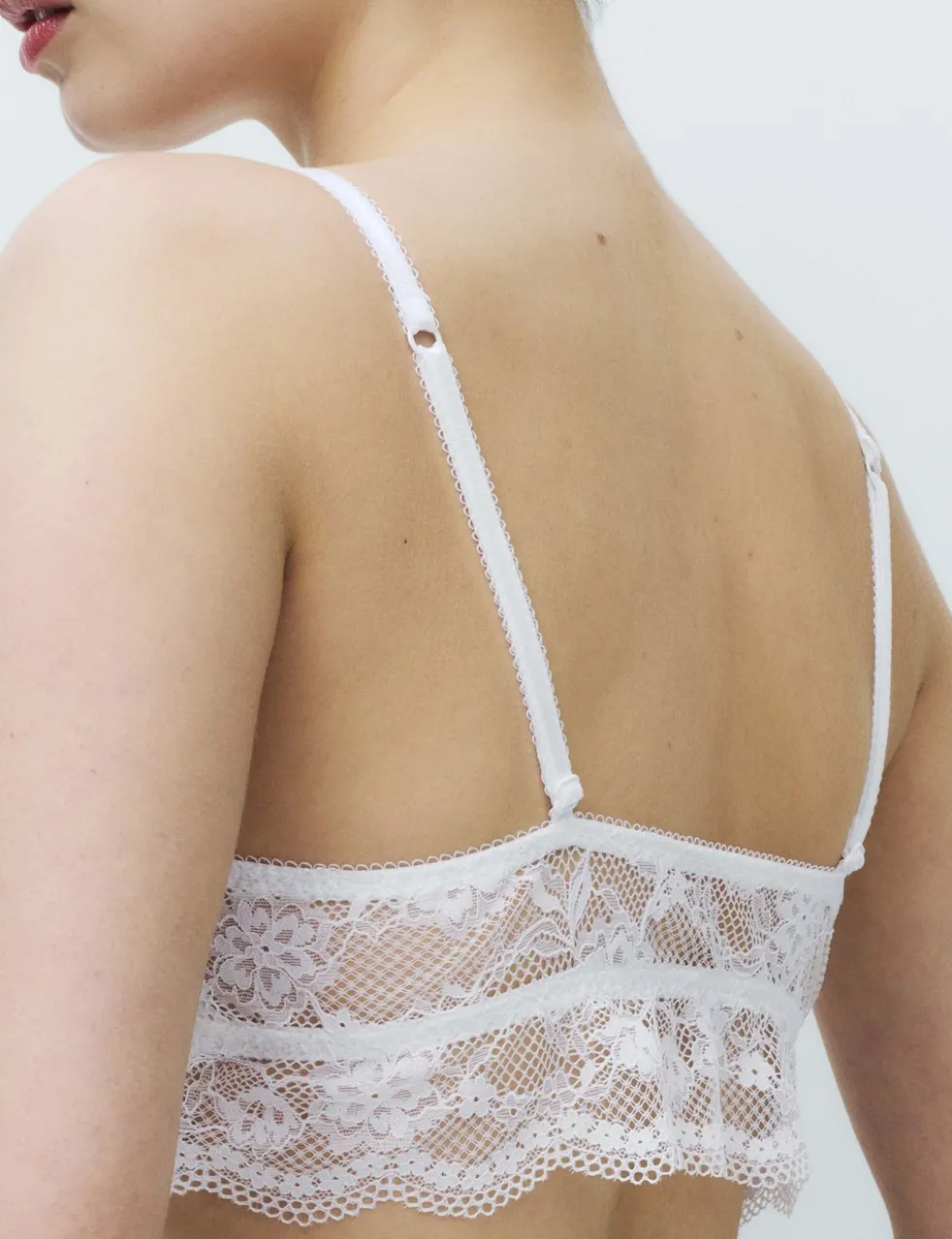 Jasmine Lace Non Wired Longline Bralette (A-E)